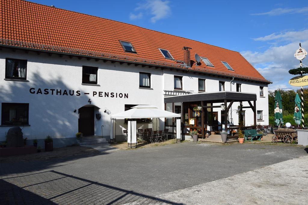 Gasthof Bergfriede Lindenfels Bagian luar foto